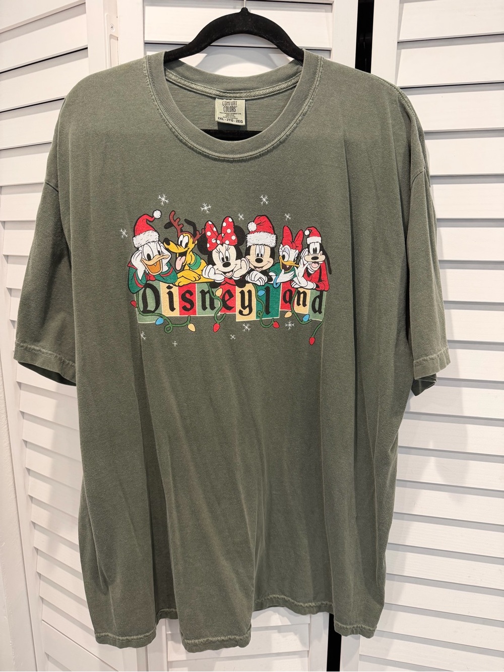 Disneyland Holiday Olive Green Crewneck